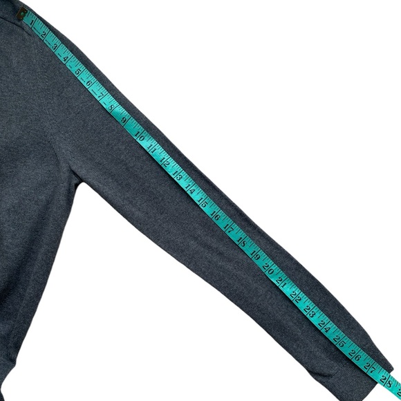 GAP Drop Long Sleeve Pullover Crew Neck Sweater Heather Grey Size Small - Picture 11 of 13